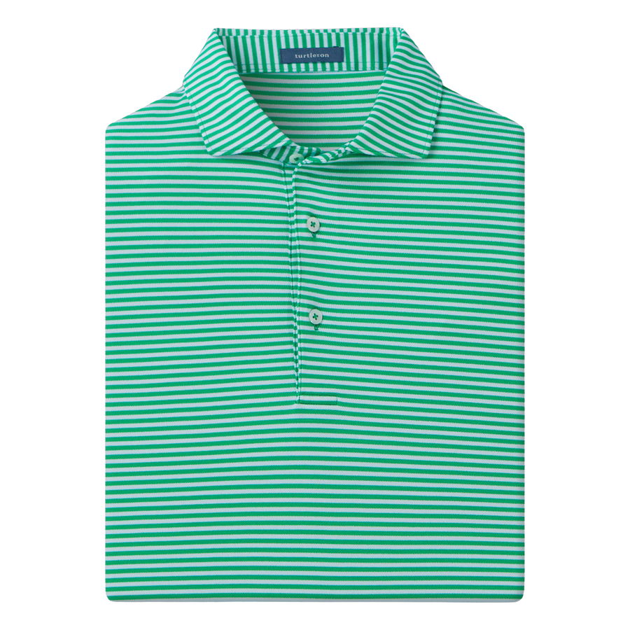 Tanner Stripe Performance Polo