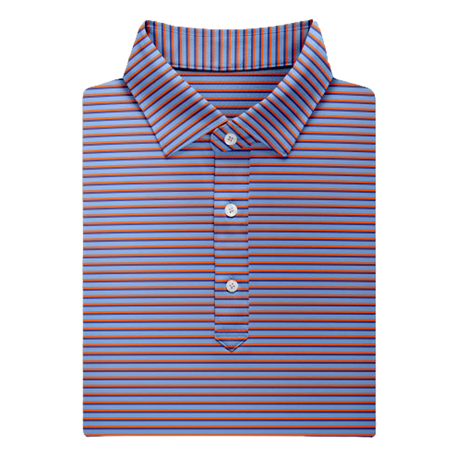 Clark Stripe Performance Polo